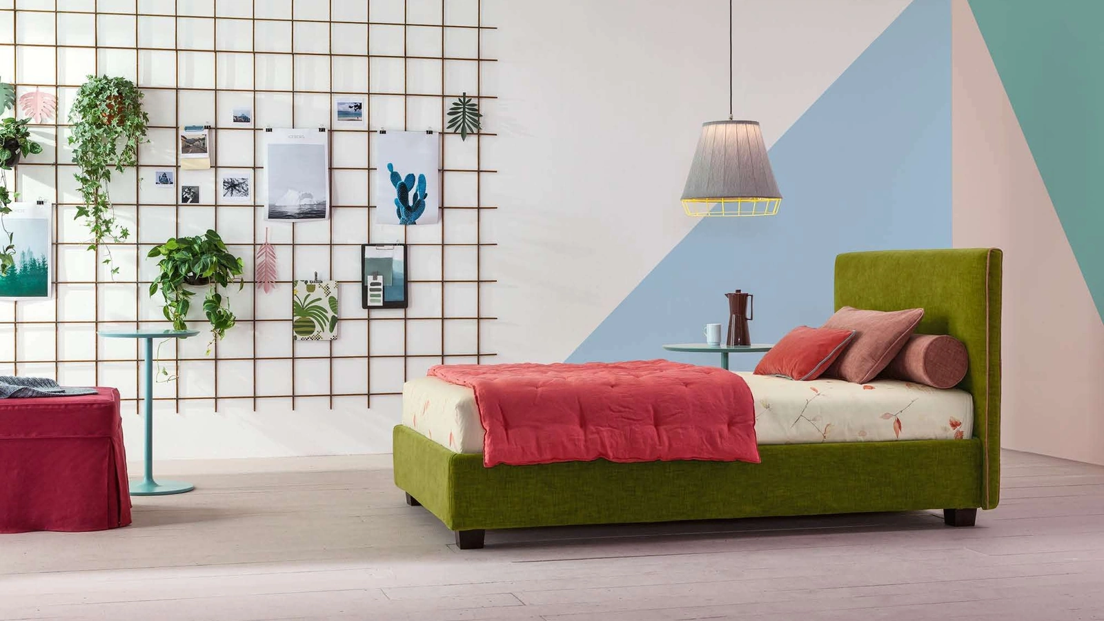 Letto Singolo in tessuto Dread di Twils