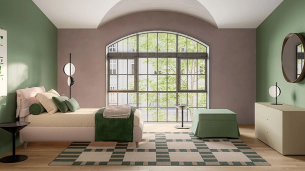 Letto Singolo in tessuto Giselle di Twils