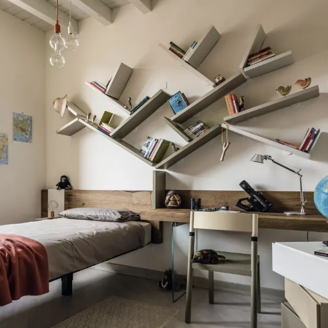 Letto singolo Fluttua Kids Young 0283 di Lago