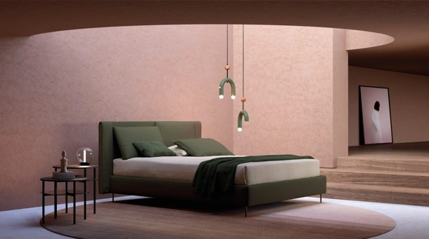 Letto in tessuto Slide di Biba Salotti
