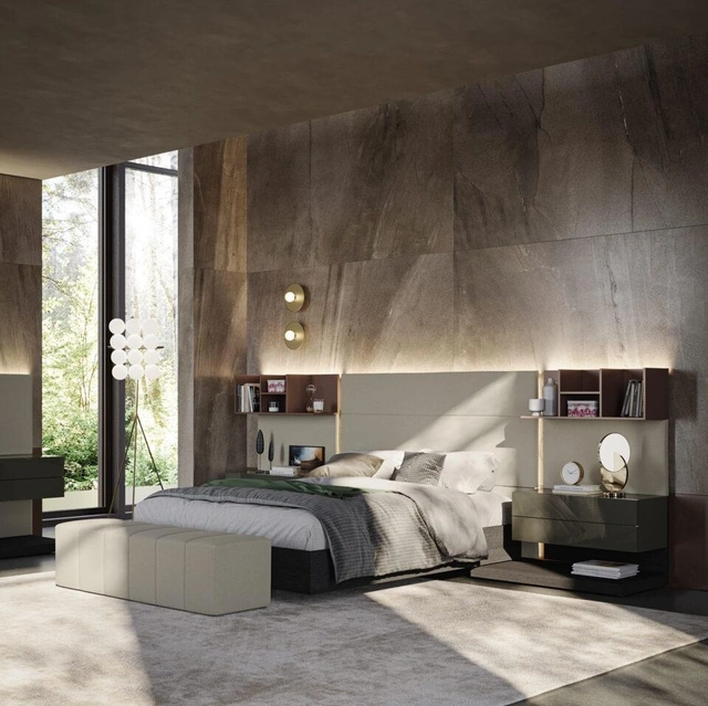 Letto Sommier con testiera Boiserie di Morassutti
