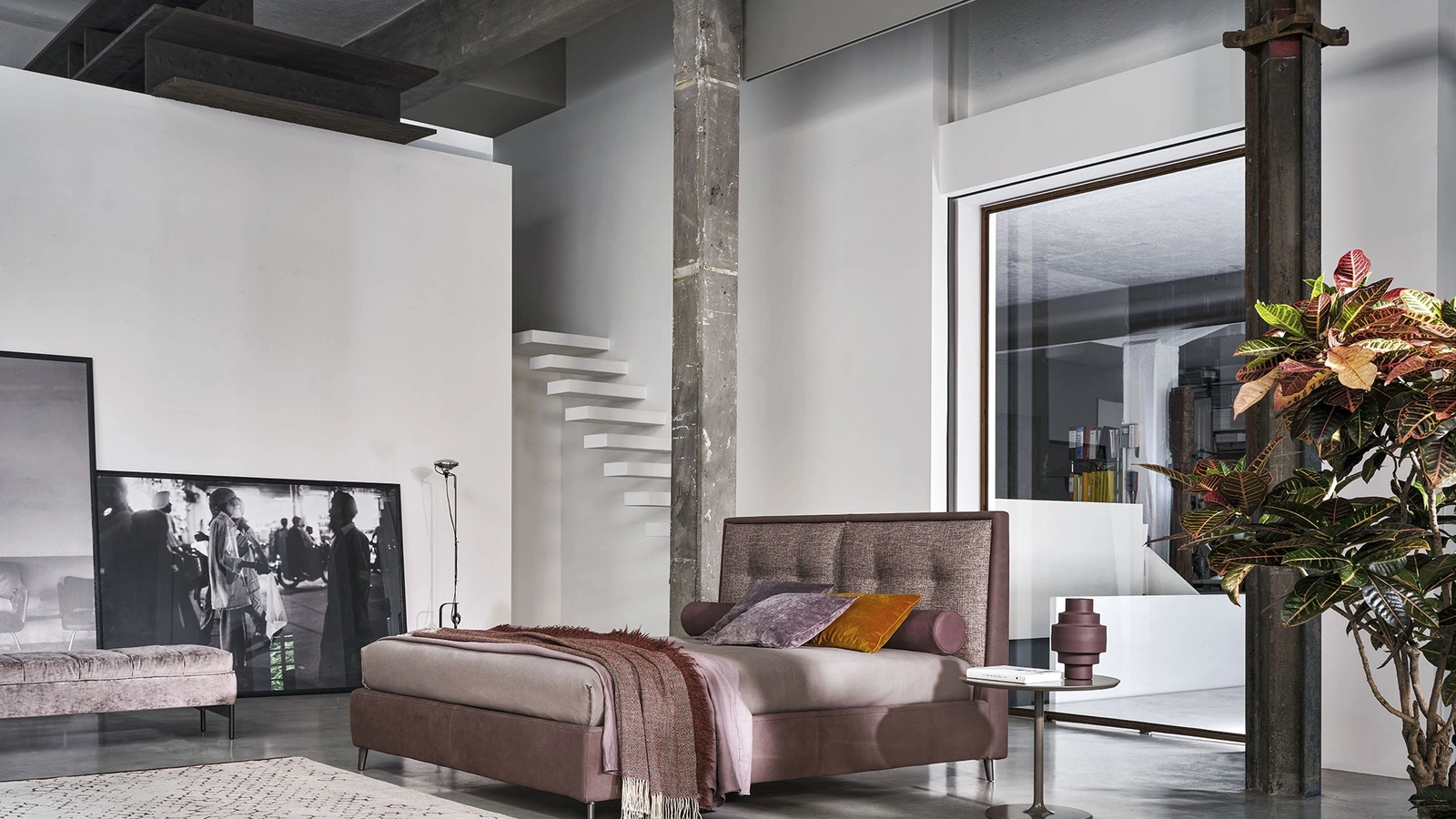 Letto matrimoniale con testiera Venus Lab di Twils