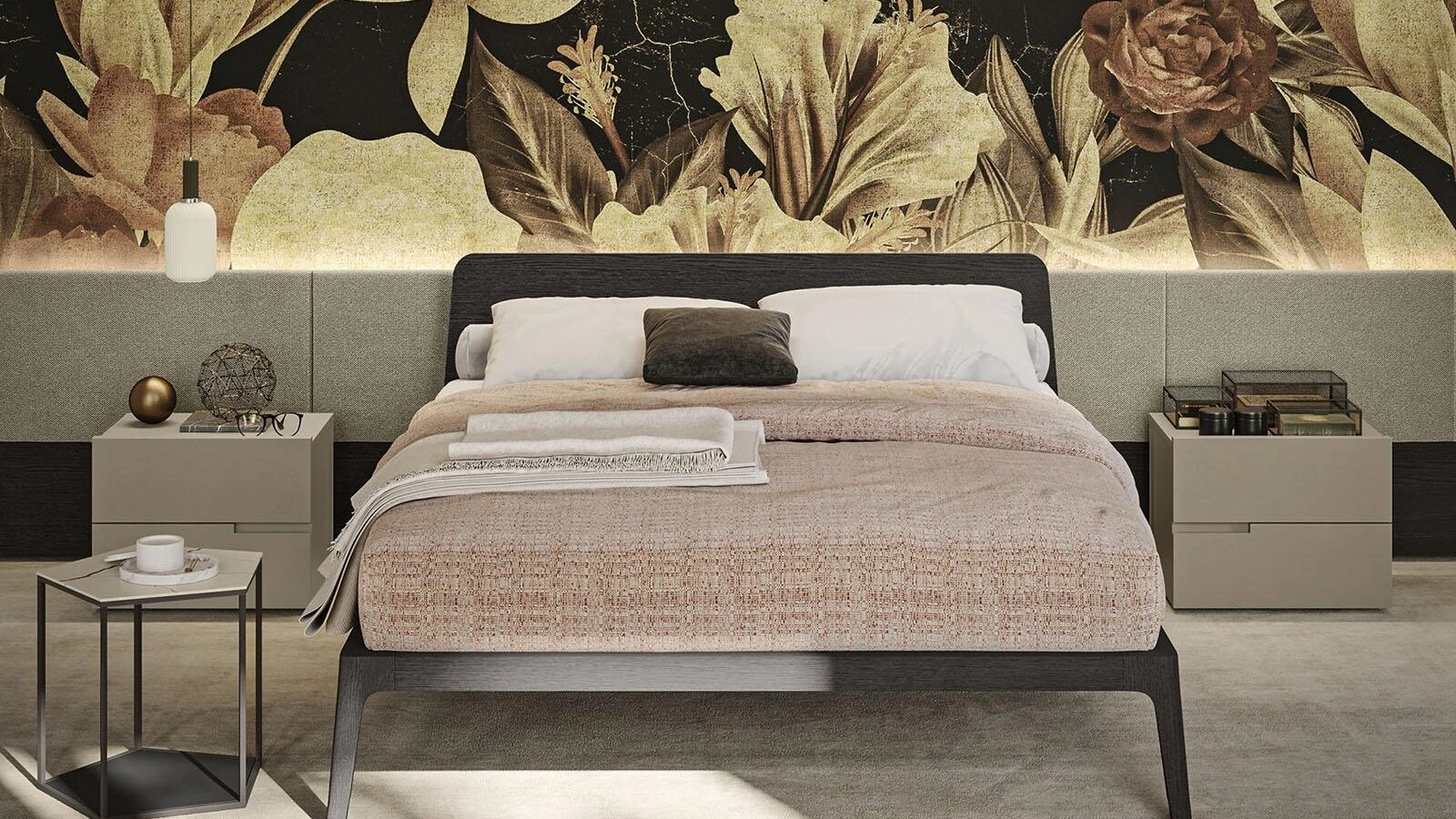 Letto con testiera Zenit di Morassutti