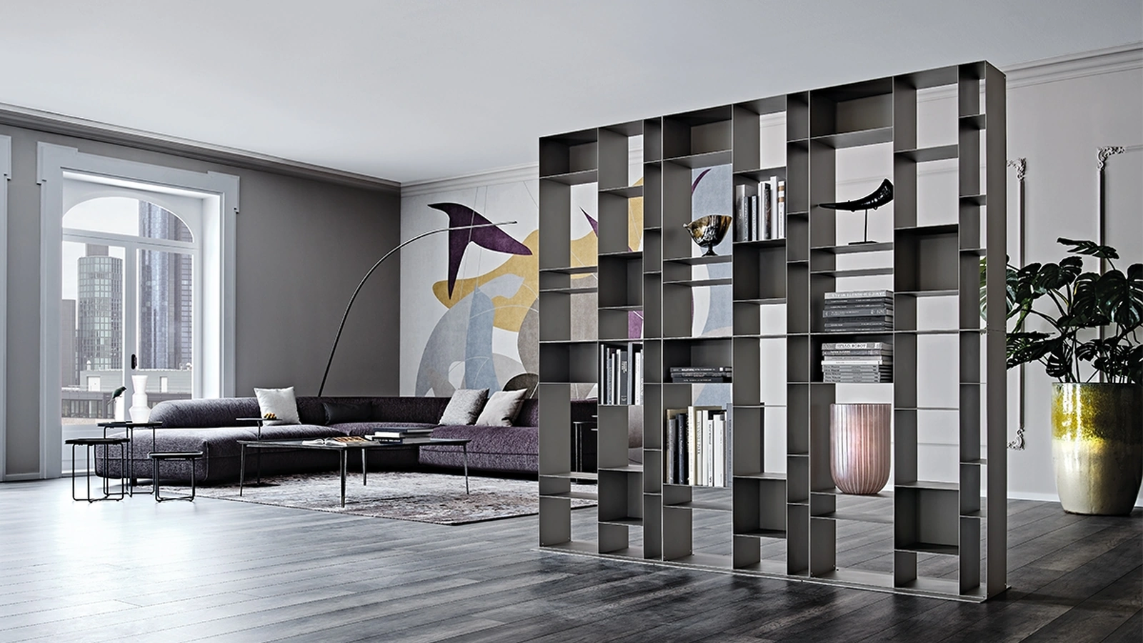 Libreria componibile Latitude di Cattelan Italia
