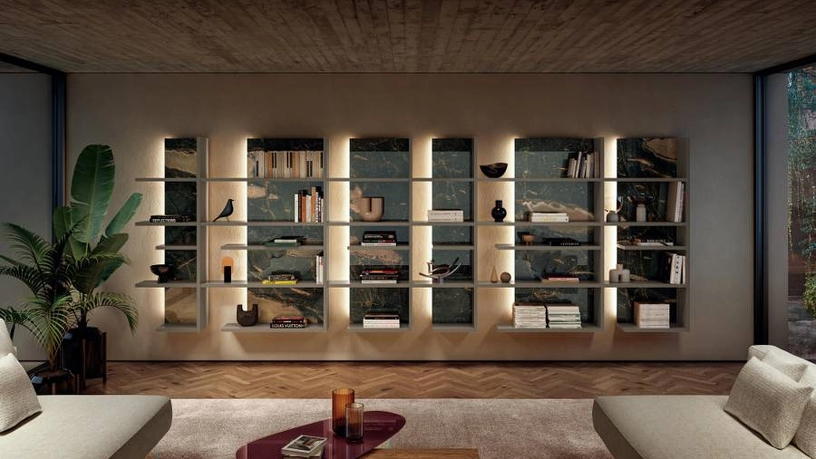Libreria Pentagram sospesa di Lago