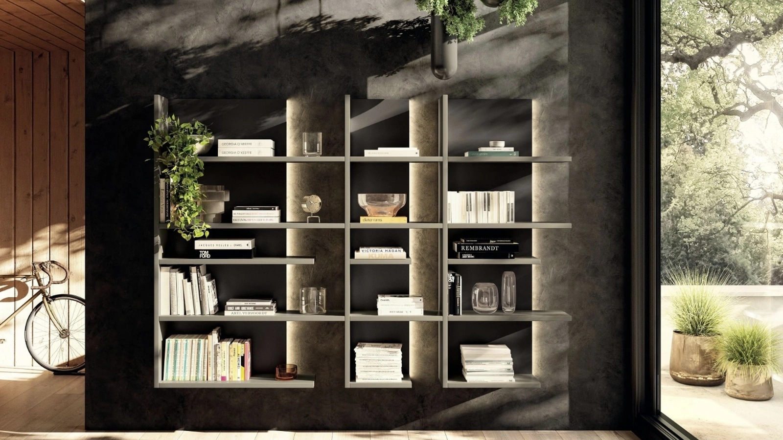 Libreria Pentagram sospesa di Lago