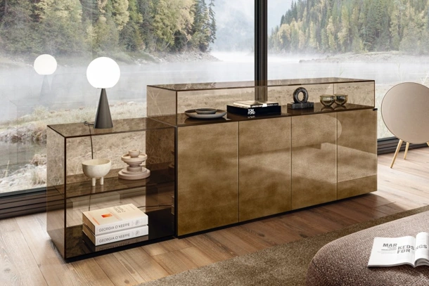 Madia 36e8 Glass 1339 in vetro effetto bronzo di Lago