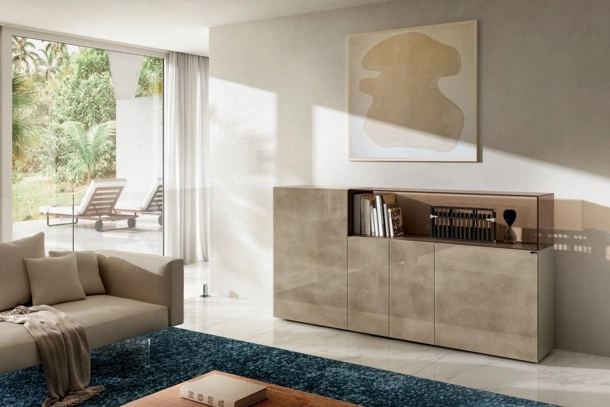 Madia 36e8 Glass 1348 in vetro colore Titanio di Lago
