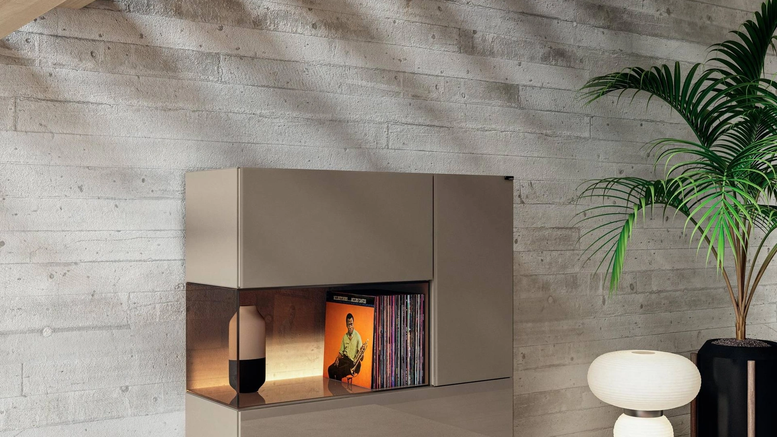 Madia in vetro 36e8 Glass 1350 di Lago