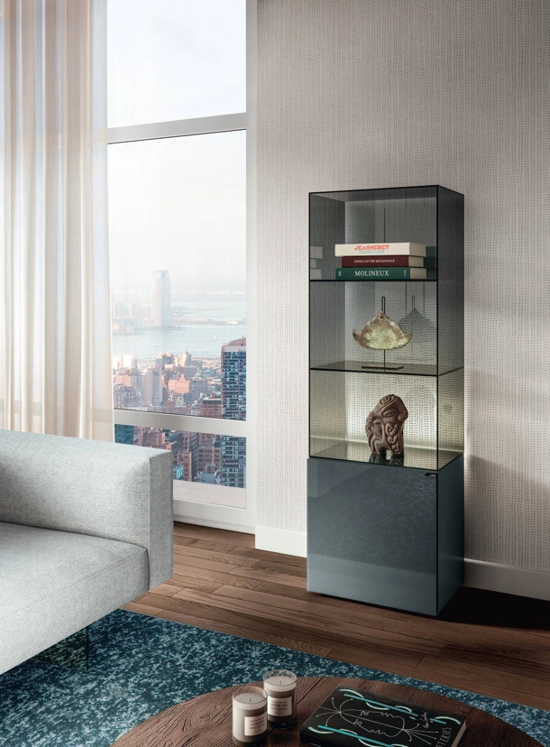 Madia alta in vetro 36e8 Glass 1358 di Lago