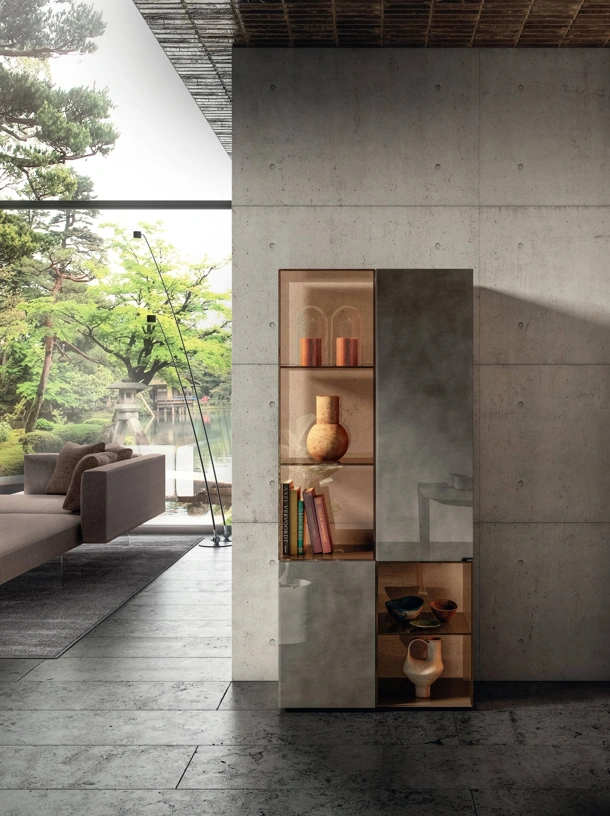 Madia alta in vetro 36e8 Glass 1362 di Lago