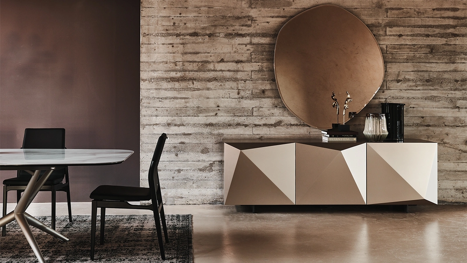 Madia Kayak in legno laccato di Cattelan Italia