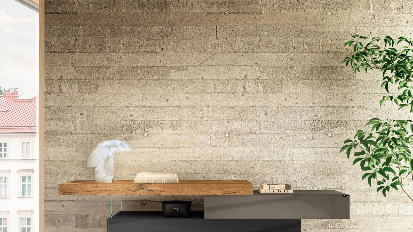 Madia in vetro e legno 36e8 09913 di Lago
