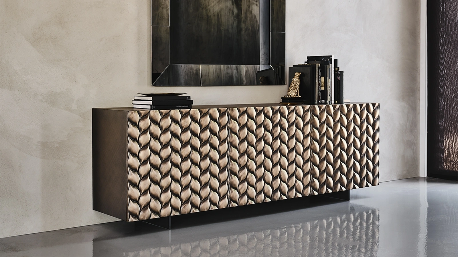 Madia Lavander in legno laccato di Cattelan Italia