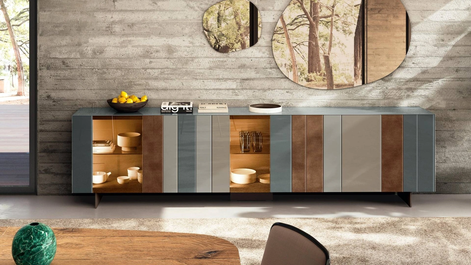 Madia in vetro NOW 1382B di Lago
