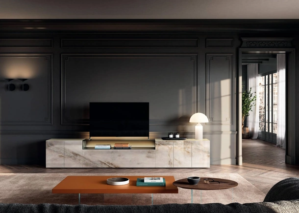 Mobile Porta Tv 36e8 Glass 2151 di Lago