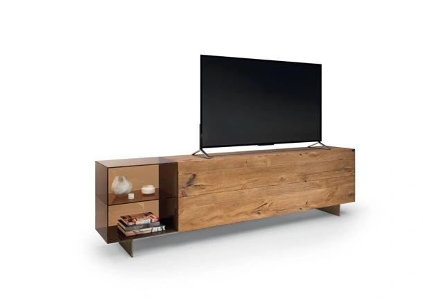 Mobile Porta Tv 36e8 Glass 2660 di Lago