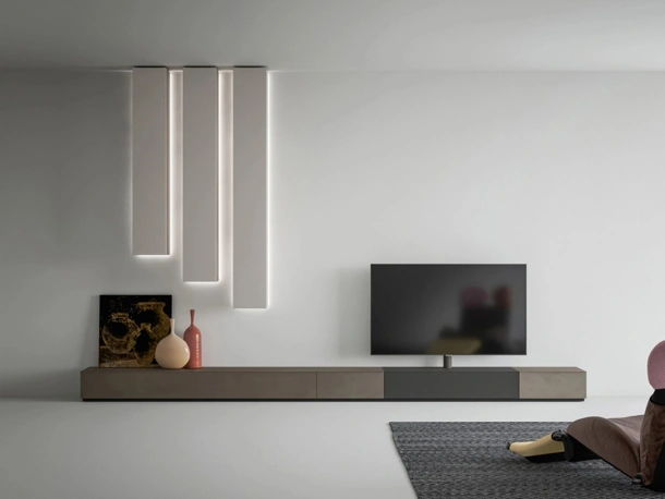 Mobile Porta Tv Freedhome con Pilastri da soffitto di Caccaro