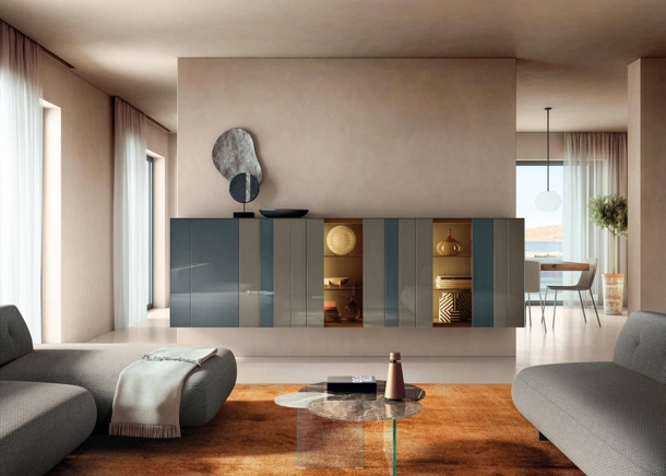 Mobile sospeso in vetro NOW 1383 di Lago