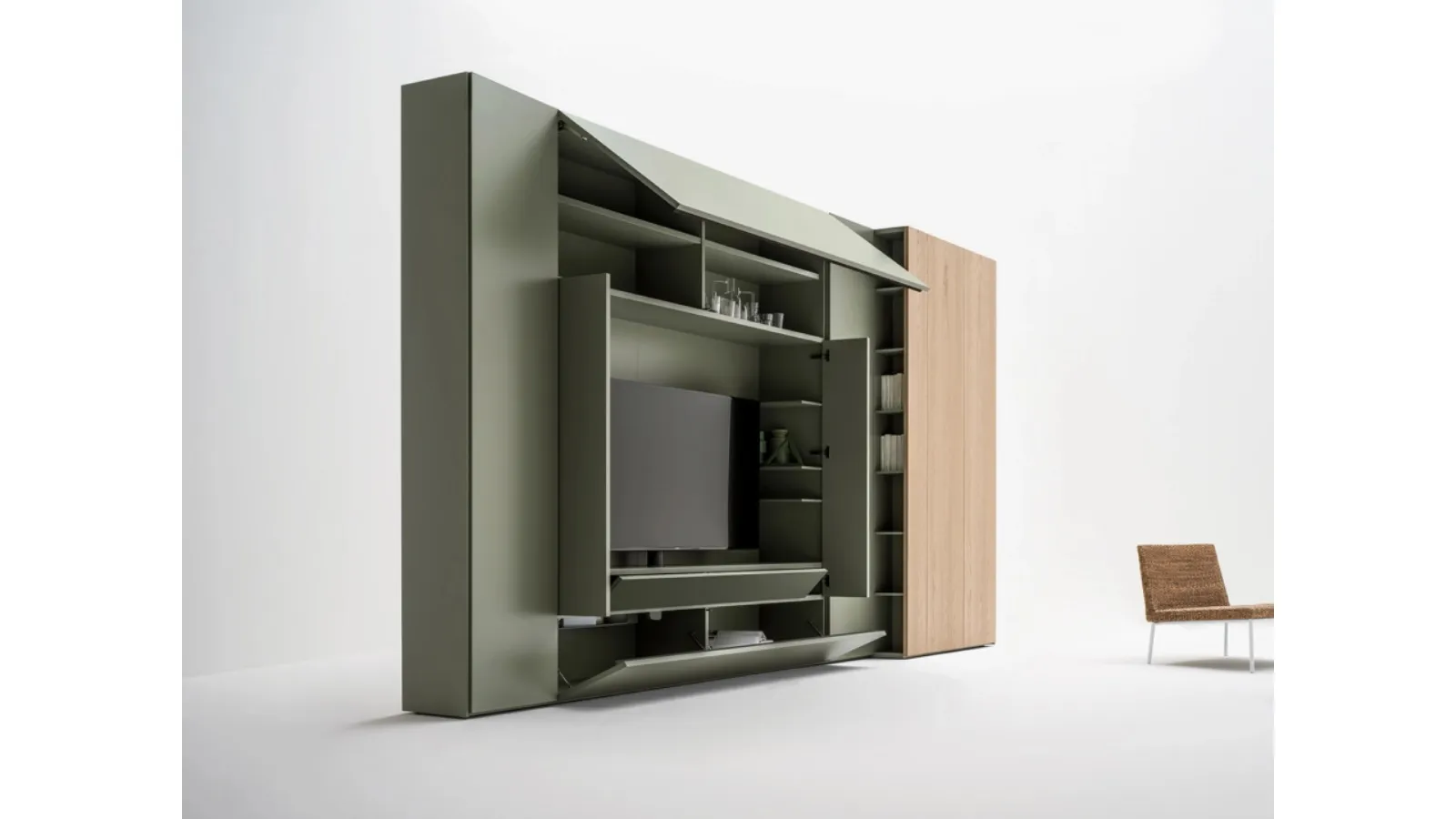 Parete Attrezzata Freedhome Living Roomy di Caccaro