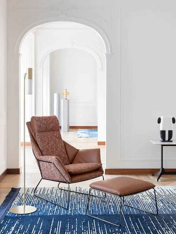 Poltrona in tessuto New York - Bergère di Saba