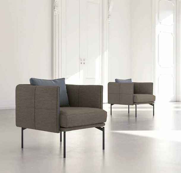 Poltroncina sfoderabile Zip di Biba Salotti