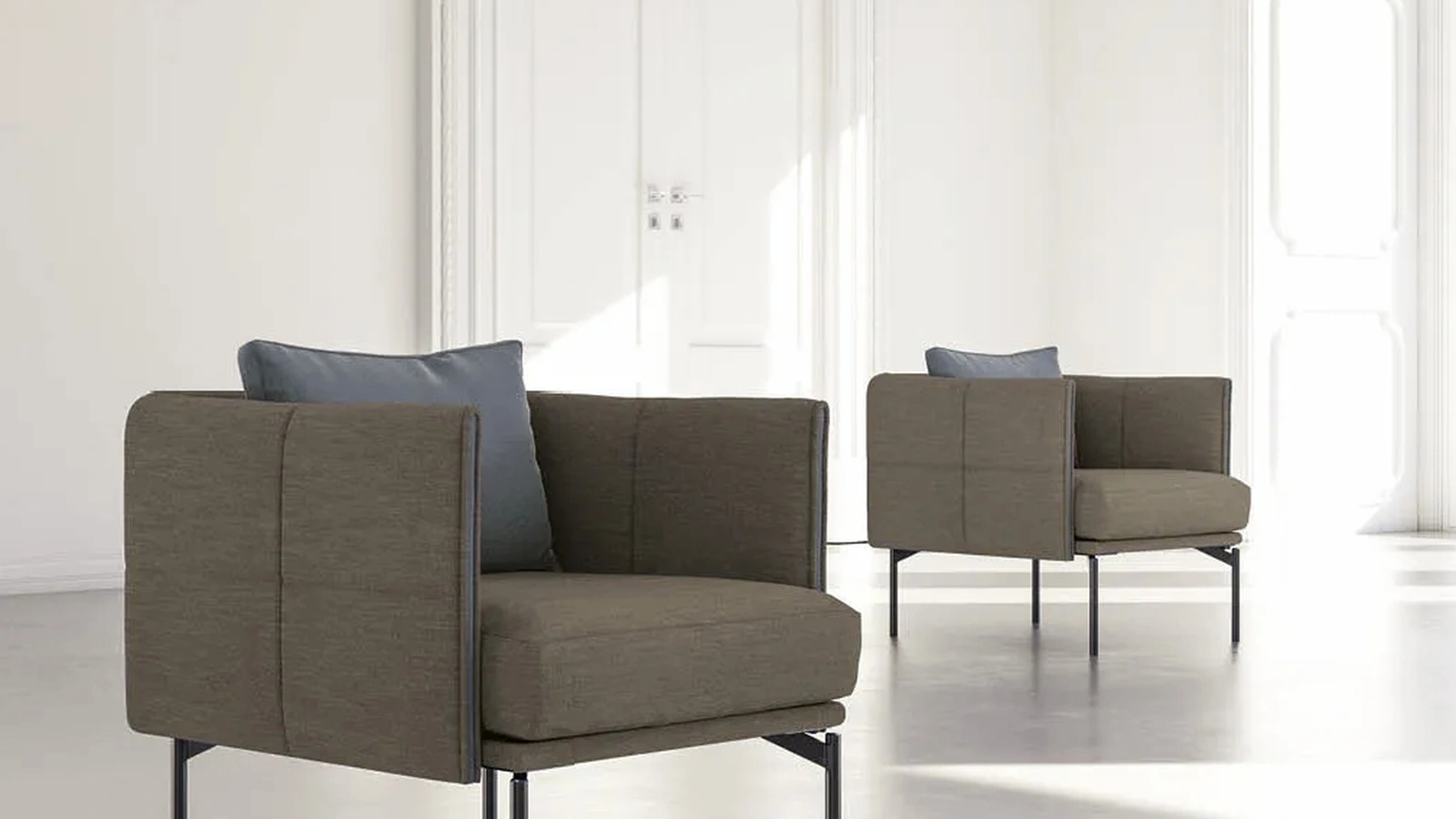 Poltroncina sfoderabile Zip di Biba Salotti
