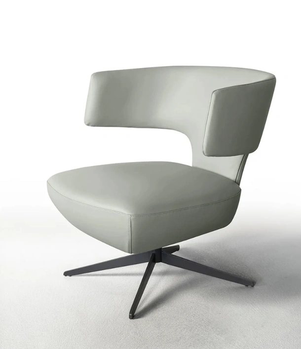 Poltroncina in pelle di design Astro di Gurian