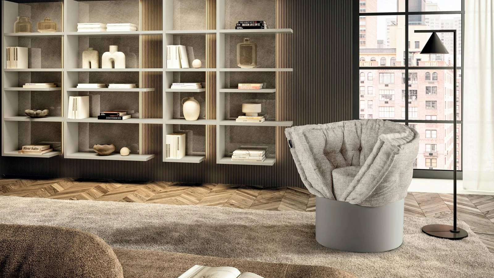 Poltroncina trasformabile Huggy di Lago