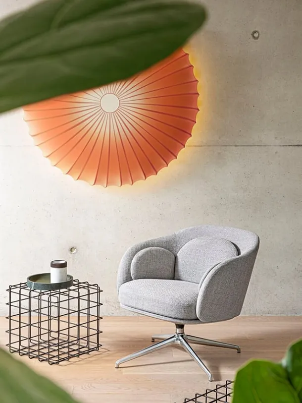 Poltrona Sunset - Armchair in tessuto imbottito di Saba