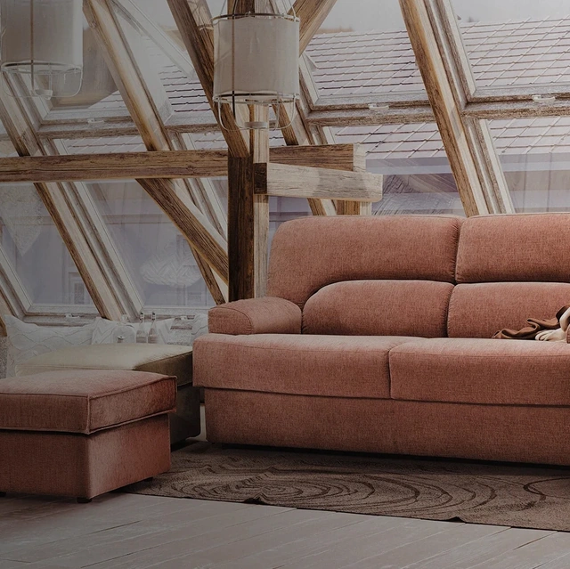 Divano Letto lineare Charlie in tessuto imbottito di Family Bedding