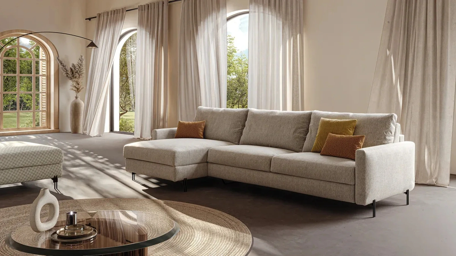 Divano Letto con penisola Liss Cut di Family Bedding