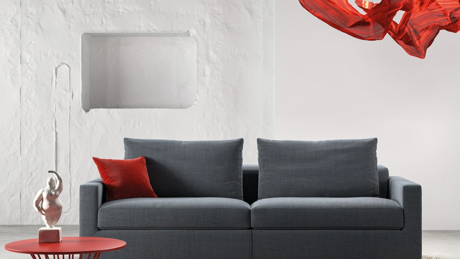 Divano letto lineare Holà di Biba salotti