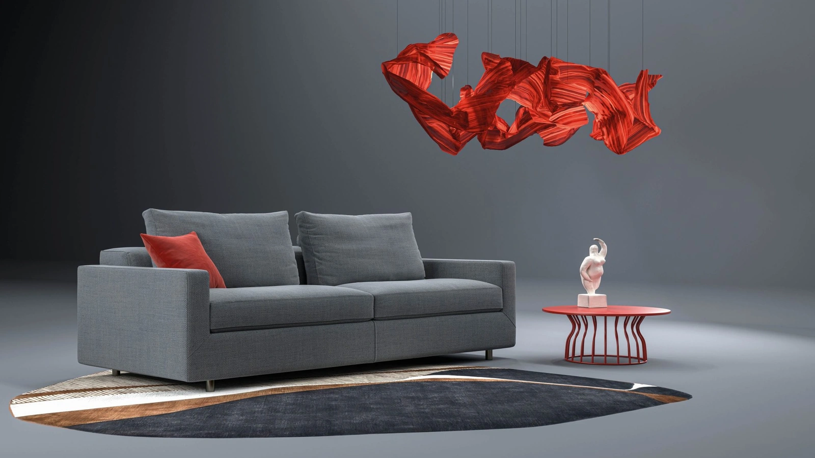 Divano letto lineare Holà di Biba salotti