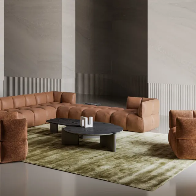 Divano Avenue modulabile componibile in tessuto di Twils Lounge