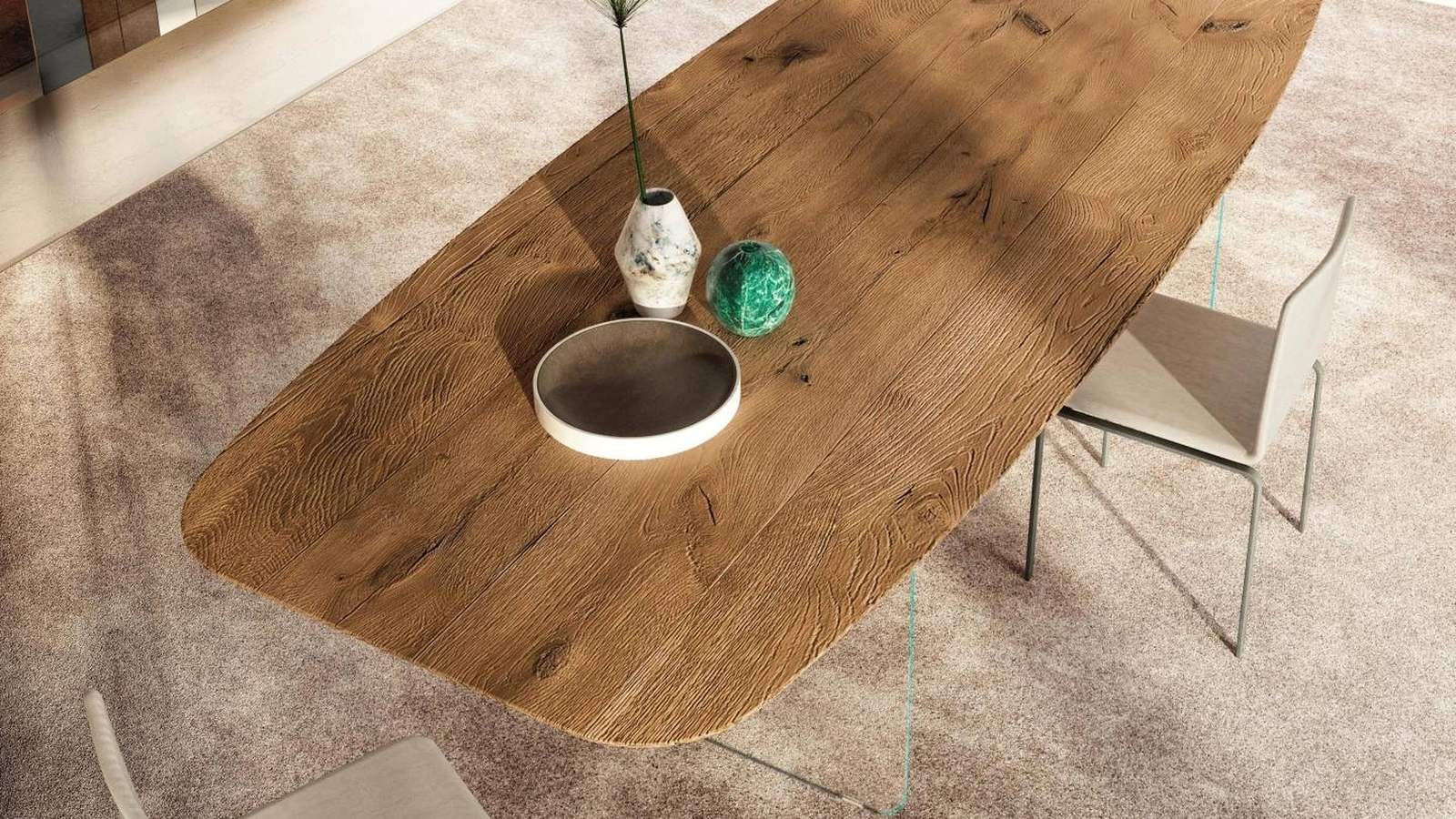 Tavolo in legno Air Soft 2210W di Lago