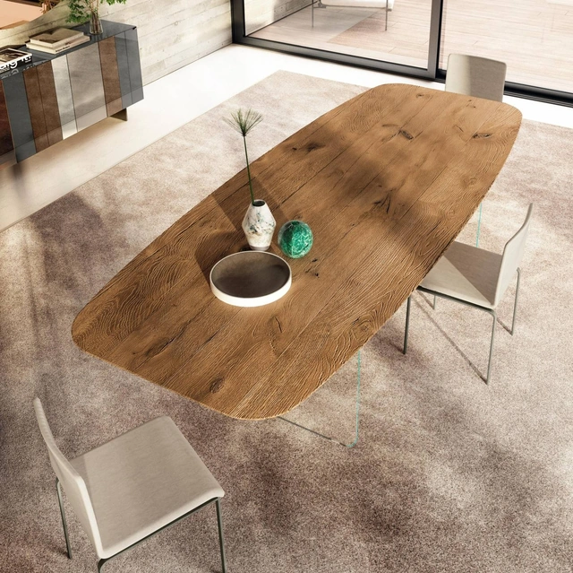 Tavolo in legno Air Soft 2210W di Lago