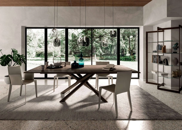 Tavolo allungabile Arizona in legno di Rovere di Ozzio