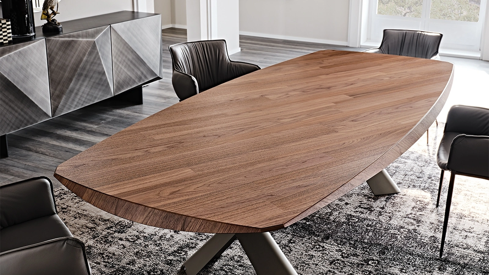 Tavolo con piano in legno Mad Max Wood di Cattelan Italia