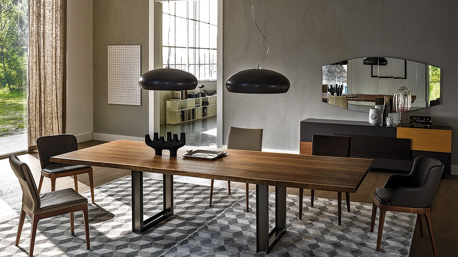 Tavolo in legno massello Sigma di Cattelan Italia