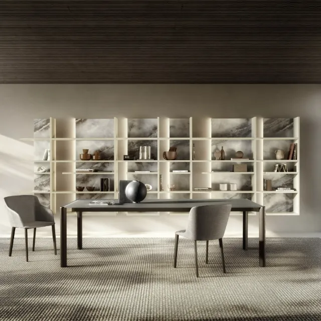 Tavolo in vetro Correr Slim 2762G di Lago