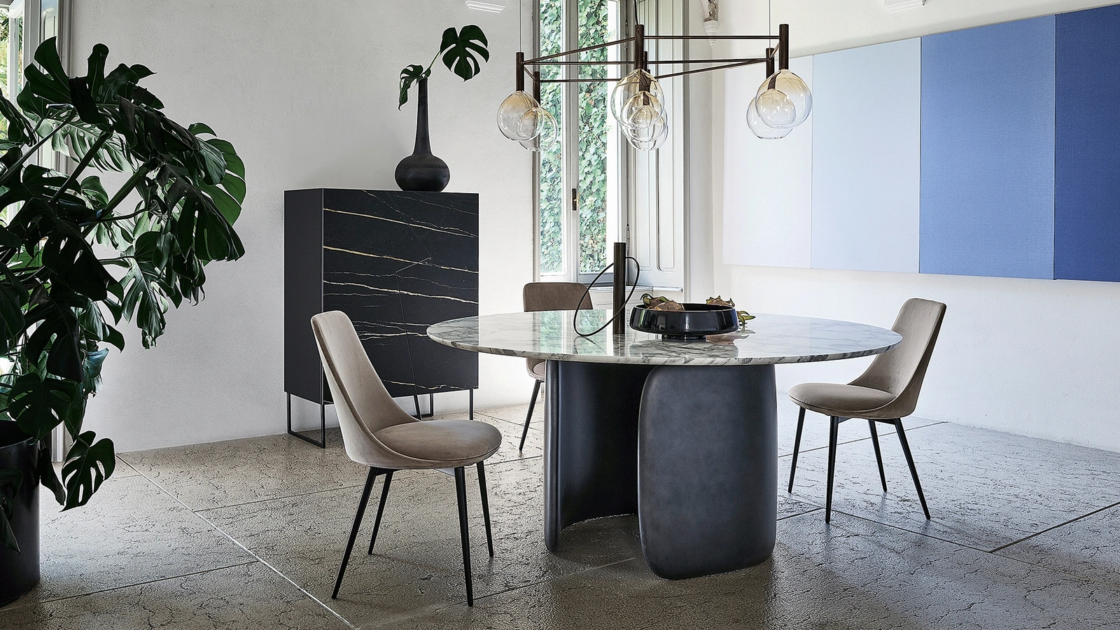 Tavolo rotondo Mellow di Bonaldo