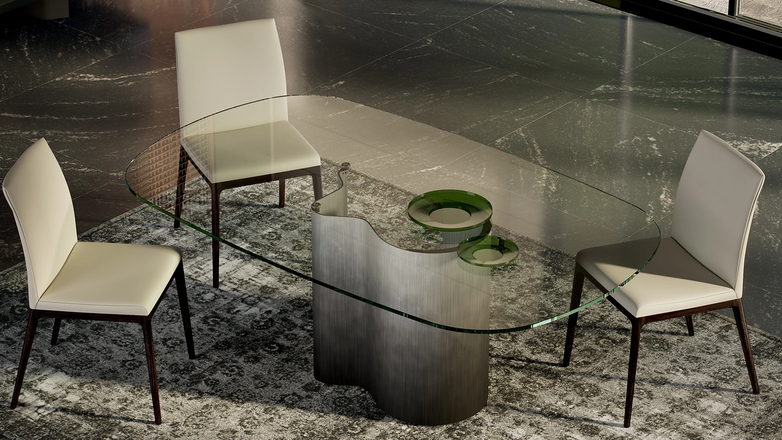 Tavolo Papelito Glass di Cattelan Italia