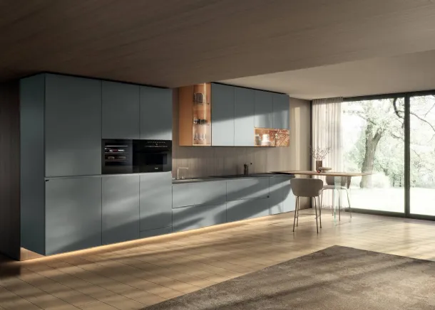 Cucina Design con penisola 36e8 Cut Project 2827 di Lago