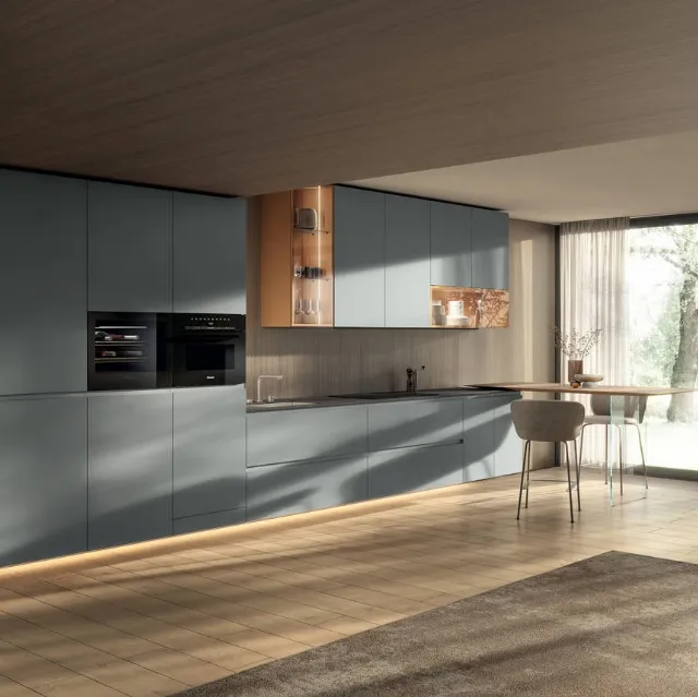 Cucina Design con penisola 36e8 Cut Project 2827 di Lago