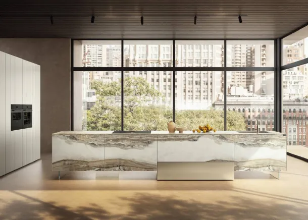 Cucina Design con isola 36e8 Project 2815 di Lago