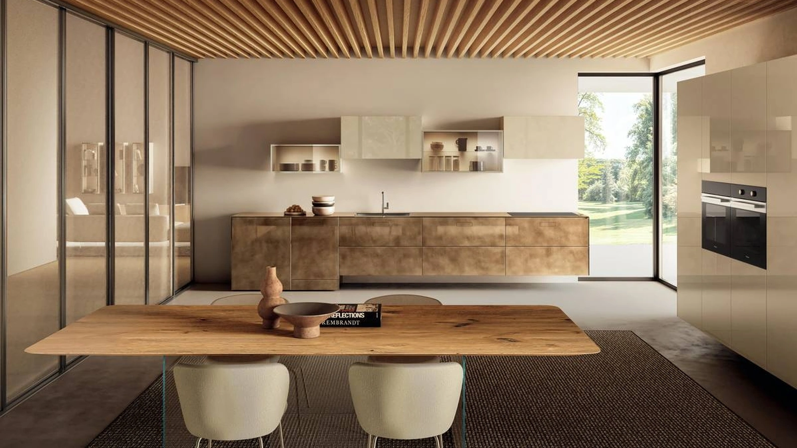 Cucina Design ad angolo 36e8 Project 2819 di Lago