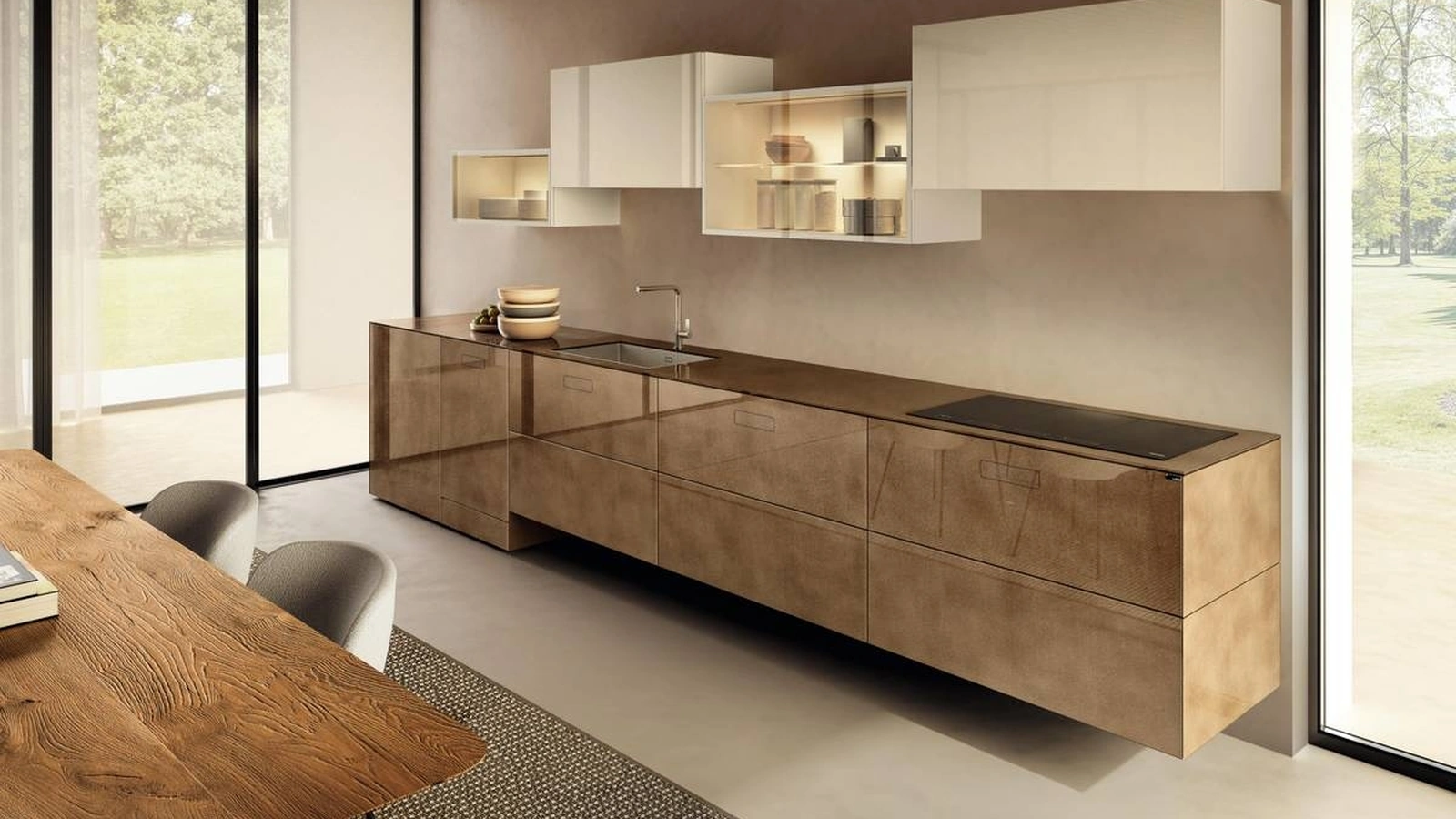 Cucina Design ad angolo 36e8 Project 2819 di Lago