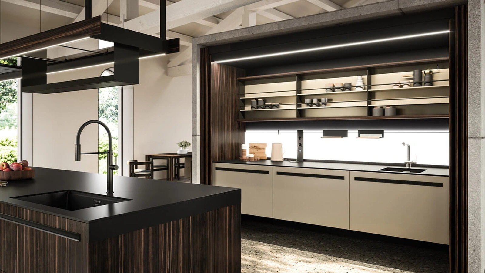 Cucina Design con isola Ak Project 03 di Arrital