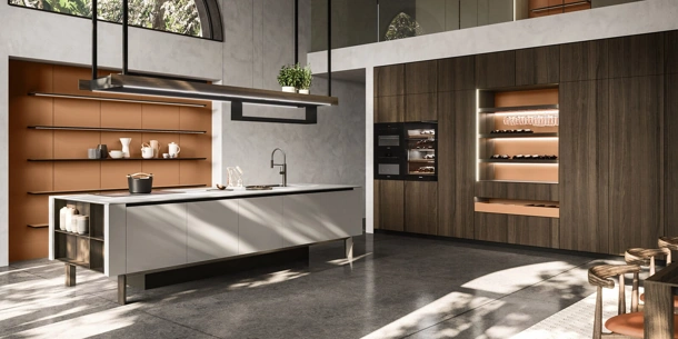 Cucina Design con isola Ak Project 04 di Arrital